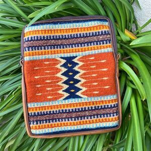 ILANO Hand Woven + Leather Boho Design Clutch​